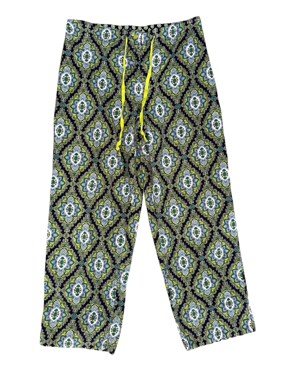 Vera Bradley Corduroy Lightweight Wide Leg Boho Resort Sleepwear Cotton Pajama P